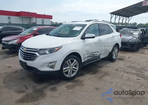 2018 Chevrolet Equinox Premier из США, поврежденный, VIN 3GNAXMEVXJS619265